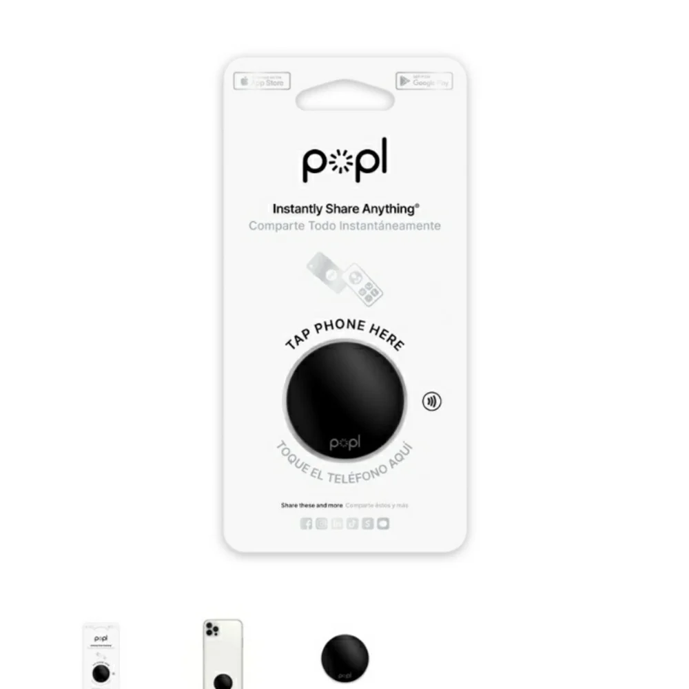 POPL buisness card social connection contact list phone book Black Phone tech